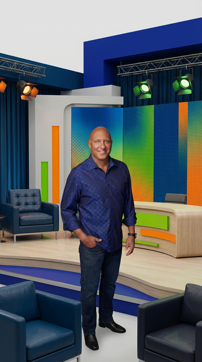 Steve Wilkos on the Steve Wilkos Show set